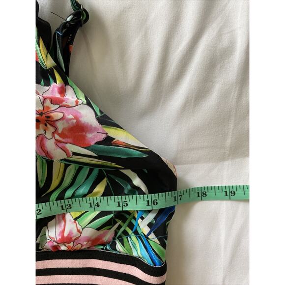 Swimsuits For All One-piece Swimsuit Women Size 18 Floral Stripe - Picture 5 of 10